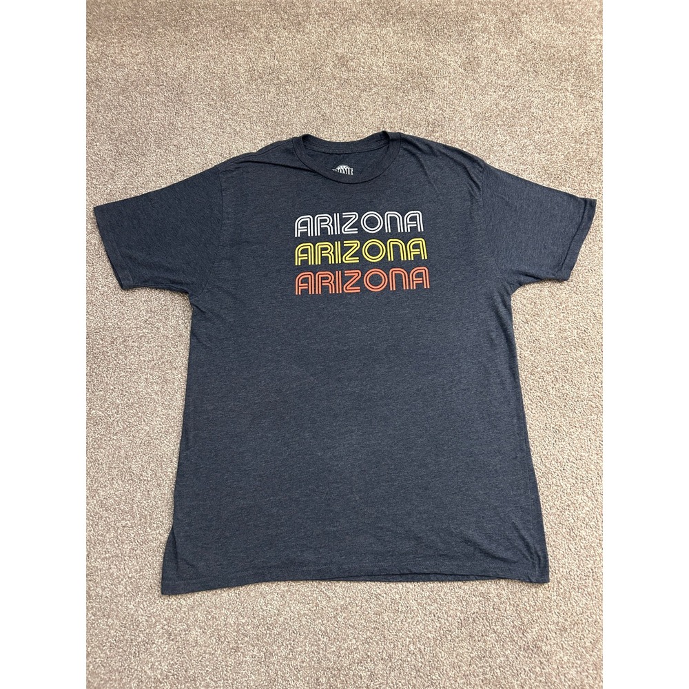Home Free Arizona T-Shirt Mens Large Gray Excellent Retro Graphic Tee